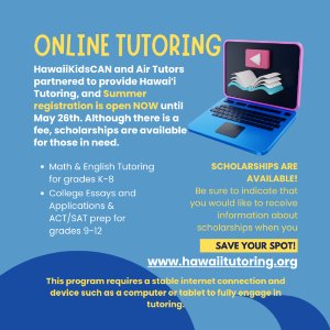 Sign Up for Summer Tutoring